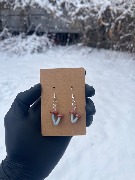 Natural Mushroom Earrings