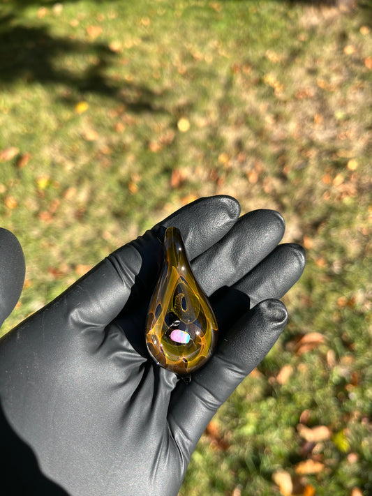 Stretched Nebula Pendant w/ Opal